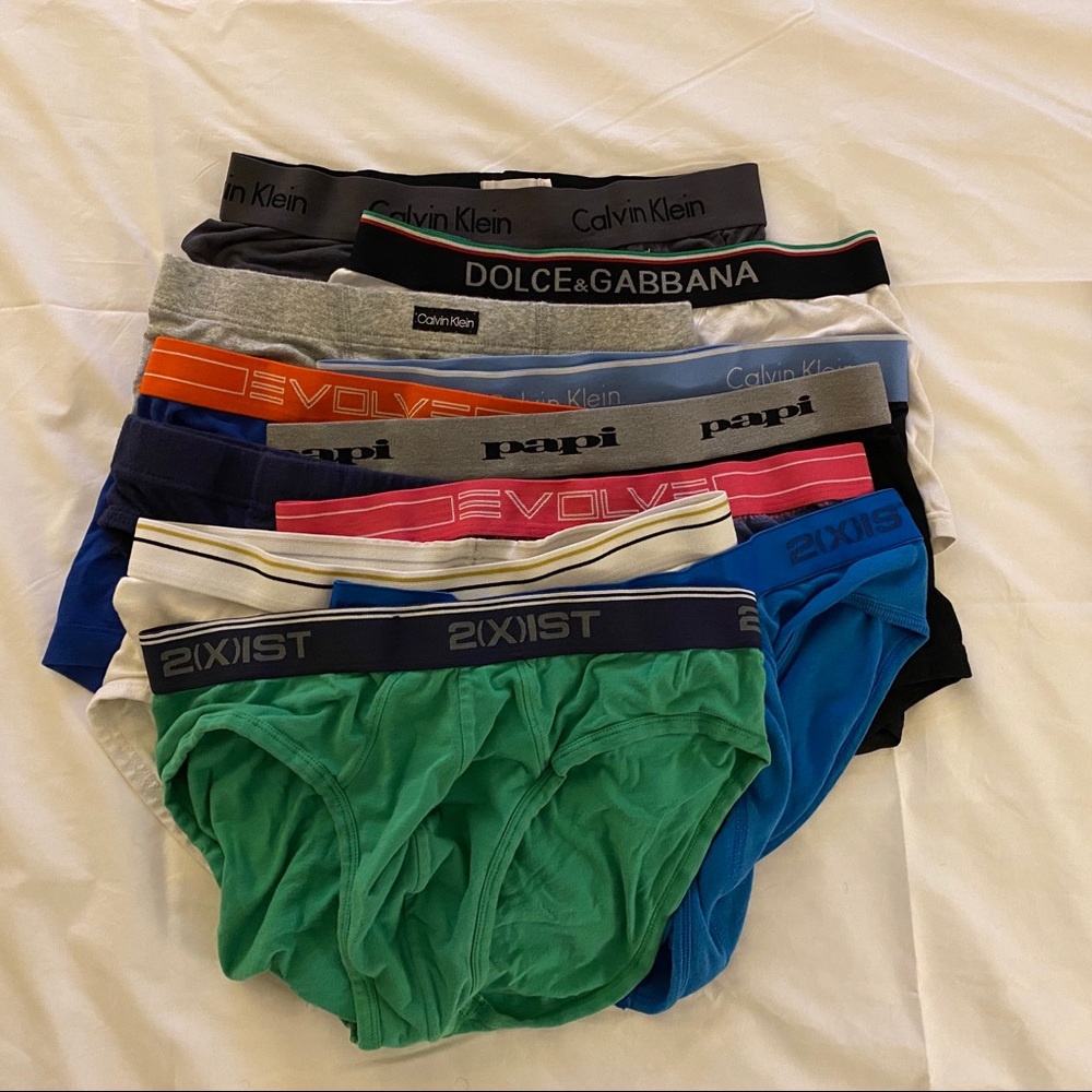 Lot of briefs and boxer briefs (11 pieces) - M